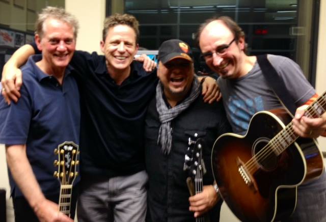 L to R: Michael Bacon, Brian Muni, Micheal Castaldo and Me at Live Song Radio